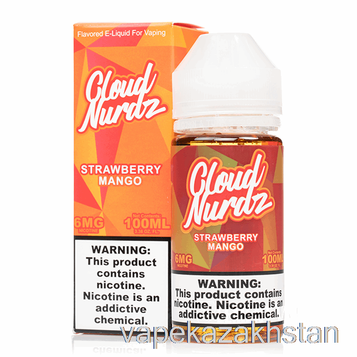 Vape Smoke Strawberry Mango - Cloud Nurdz - 100mL 0mg